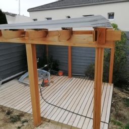 Réparation de toiture de pergola en acier Maurepas